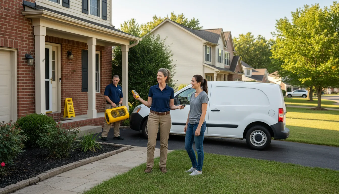 Residential water damage restoration in Avery, ID